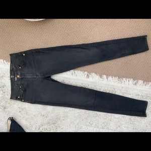 Gray skinny jeans